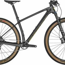 Scott Scale 910 AXS Raw Carbon / Brushed Gold VTT Semi-rigide