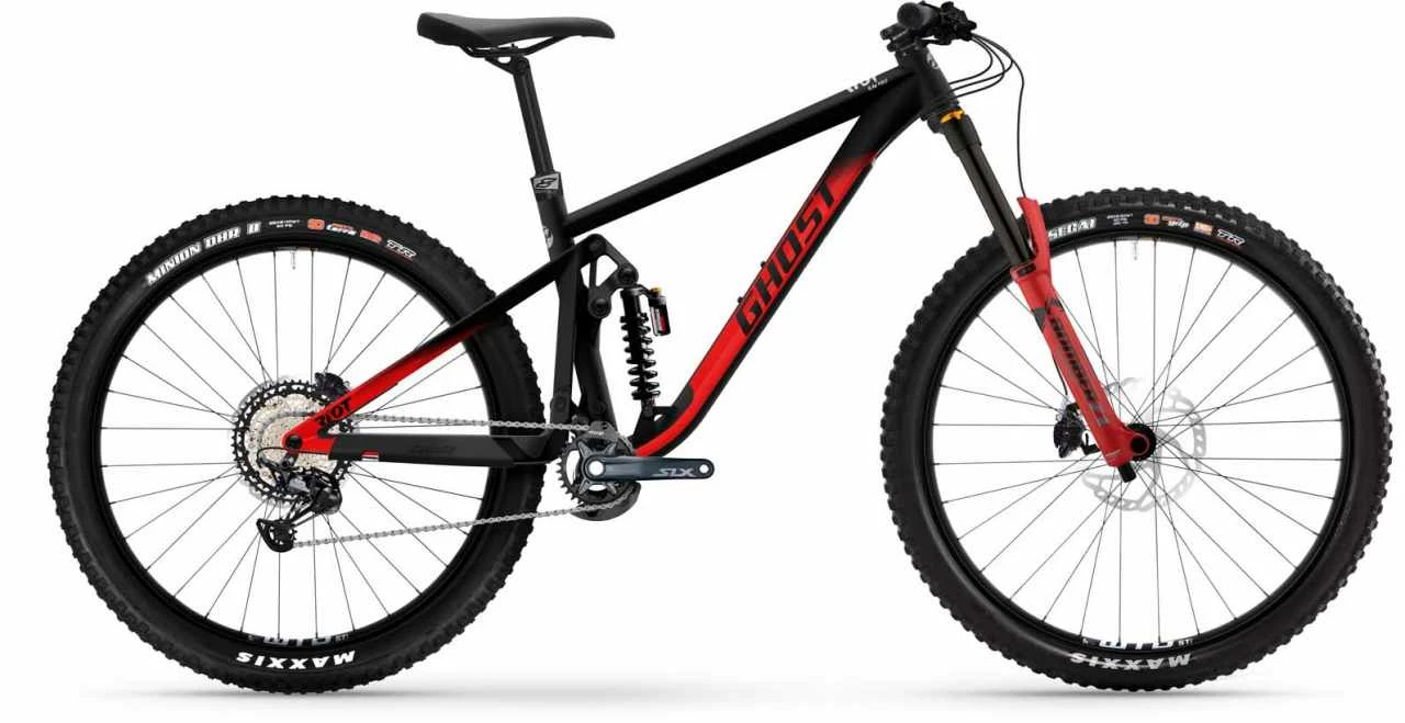 Ghost Riot EN Pro Black / Marzocchi Red Matt / Glossy Fully Mountainbike 2 Ghost Riot EN Pro Black / Marzocchi Red Matt / Glossy Fully Mountainbike