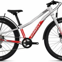 Ghost Kato 24 Pro EQ Rainbow Silver / Riot Red Glossy Vélo Enfant 24 Pouces