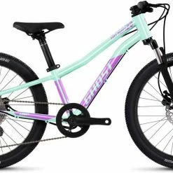 Ghost Lanao 20 Full Party Light Mint Pearl / Fogbow Purple Glossy Vélo Enfant 20 Pouces