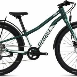 Ghost Lanao 24 Pro EQ Dazzling Green / Pearl White Glossy Vélo Enfant 24 Pouces