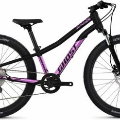 Ghost Lanao 24 Full Party Black / Fogbow Purple Glossy Vélo Enfant 24 Pouces
