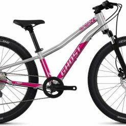 Ghost Lanao 24 Full Party Sid Chrom / Candy Magenta Glossy Vélo Enfant 24 Pouces