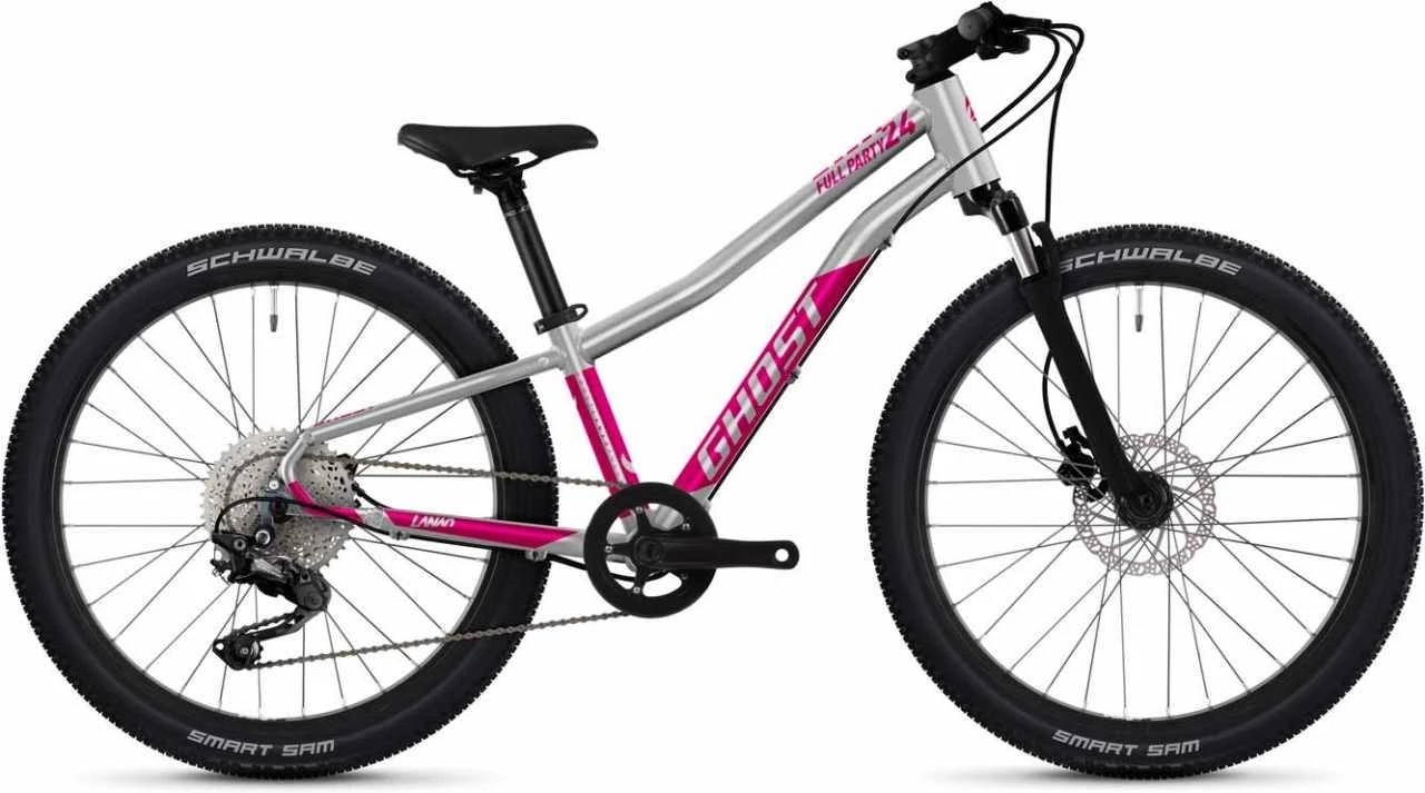Ghost Lanao 24 Full Party Sid Chrom / Candy Magenta Glossy Vélo Enfant 24 Pouces 3 Ghost Lanao 24 Full Party Sid Chrom / Candy Magenta Glossy Vélo Enfant 24 Pouces