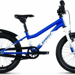Ghost Powerkid 16 Candy Blue / Pearl White Glossy Vélo Enfant 16 Pouces